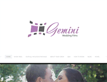 Tablet Screenshot of geminiweddingfilms.com